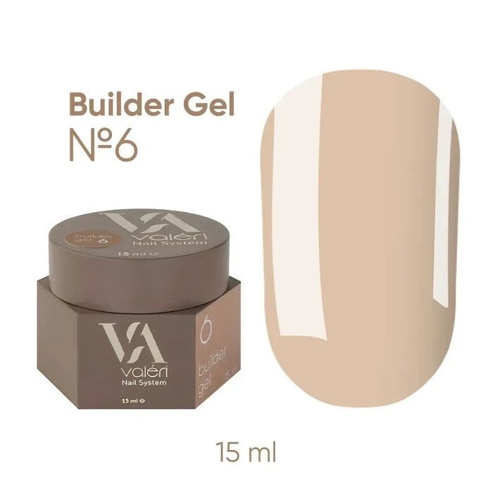 Гель для нарощування нігтів Valeri Builder Gel №6 01308 фото