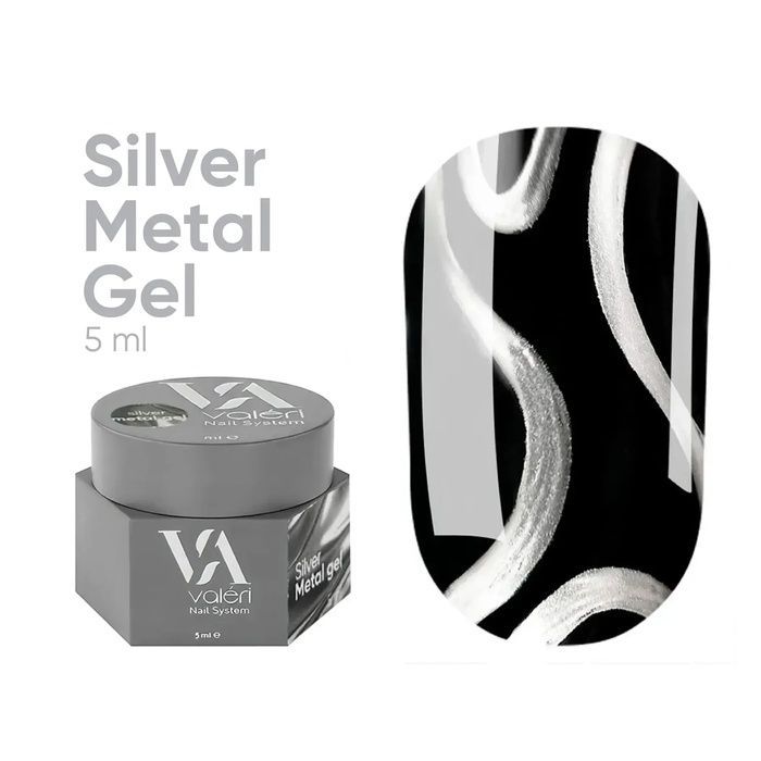 Металлическая гель краска Gold Valeri Metal Gel 5 мл 1320 фото